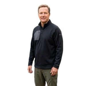 Eddie Bauer Men’s 3XL Black Softshell Fleece Half-Zip
EE